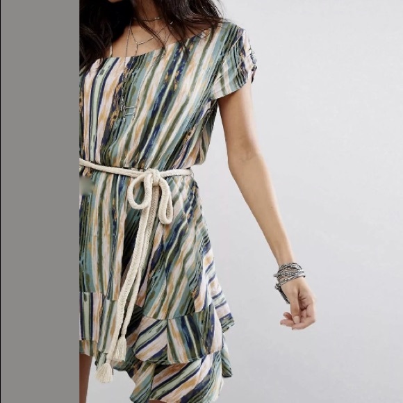 Sold New Free People Heart Shaped Face Mini DressM - Picture 6 of 8